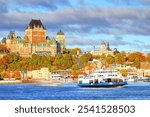 Explore the timeless charm of Quebec City, Canada, with this stunning cityscape photograph. Capturing the iconic Château Frontenac and cobblestone streets of Old Quebec