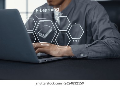 Explore the world of e-learning systems designed for distance learning. This image showcases modern technology in online education, emphasizing engagement and interactivity.