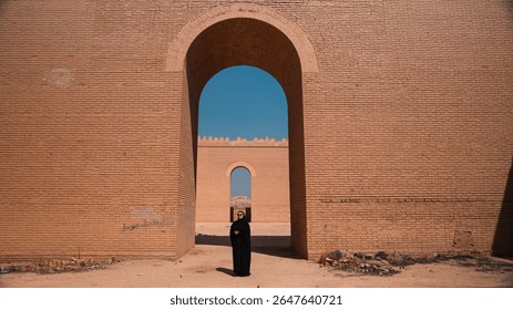 Exploring ancient architecture while visiting Iraq as a tourist