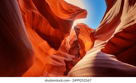 Exploring the Beauty of Lower Antelope Canyon and Corkscrew Slot Canyon in Navajo Reservation's National Park - Powered by Shutterstock