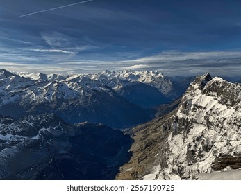 Exploring the Breathtaking Views From Mt Titlis in Switzerland During a Winter Day in 2024