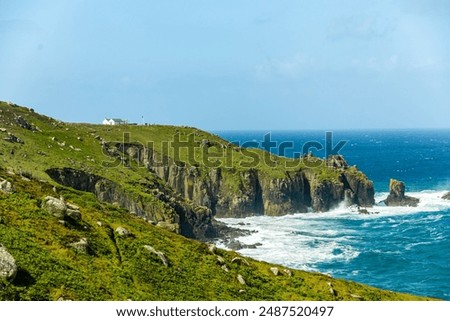 Exploring the most westerly point of England, Lands End near Penzance - Cornwall - United Kingdom