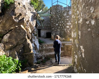 Exploring The Old Defenses In The Upper Rock Nature Reserve In Gibraltar