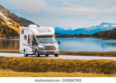 Exploring the Wilderness with a Panoramic RV Journey. Wanderlust on Wheels