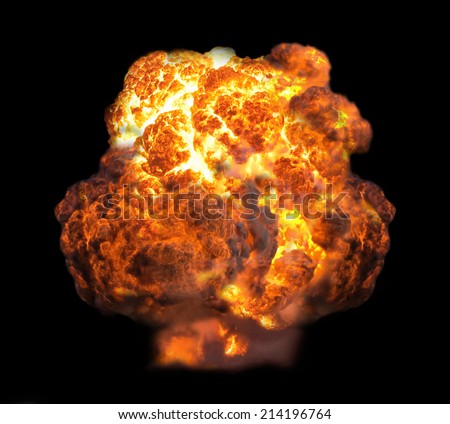 explosion in dark