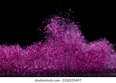 Deslumbrante metálico rosado explosión