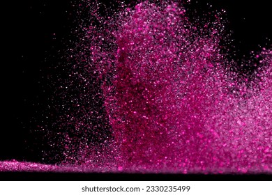 Deslumbrante metálico rosado explosión
