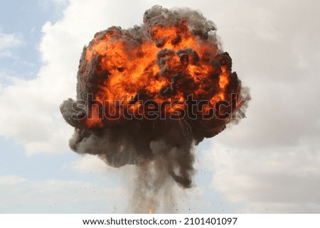 Explosion Mushroom Cloud Sky Fire