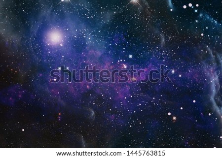 The explosion supernova. Bright Star Nebula. Distant galaxy. Abstract image. Elements of this image furnished by NASA.