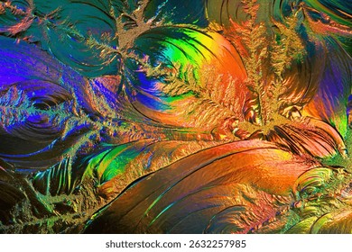 Explosive rainbow crystal texture captured under polarized light. Ideal for abstract design, music visuals, and experimental art projects - Powered by Shutterstock - Get 15% off with code: PIKWIZARD15