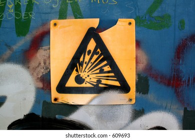Explosive sign