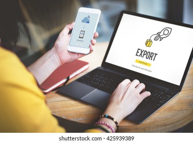 Export Logistic Cargo Freight Manufacturing Concept