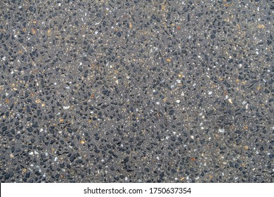 Exposed Aggregate Charcoal Concrete Slab