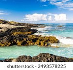 Exposed Lava on The Shore of Manini