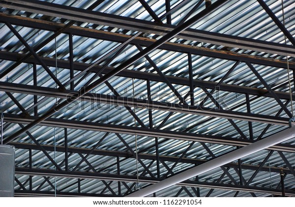 Exposed Metal Ceiling New Office Building Stock Photo Edit