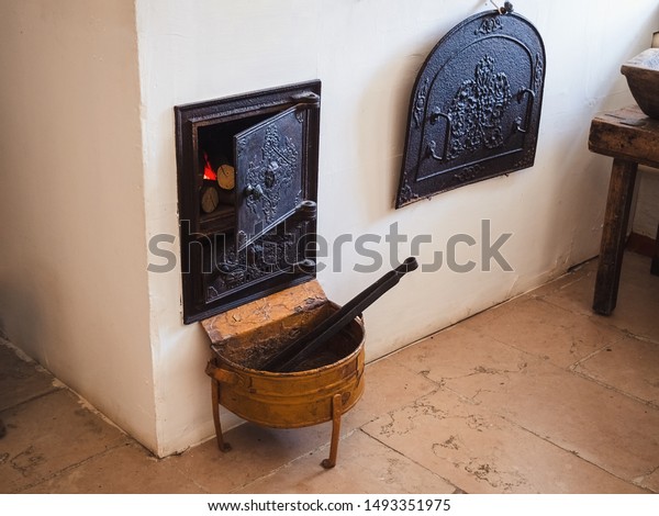 Exposition Museum Cossacks Old Fireplace Stove Stock Photo Edit