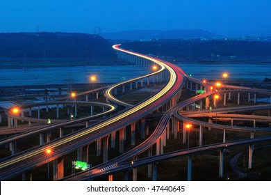 Express Highway In The Dusk