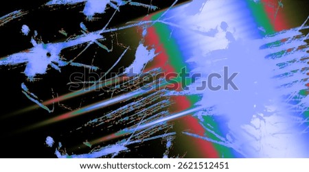 Expressive digital artwork featuring chaotic linework and glitch-inspired textures