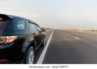 Delhi–Mumbai Expressway, Indian highways, traffic on Eastern Peripheral expressway, Kundli Manesar expressway, DelhiHaryana, India, 