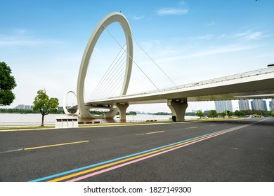 Expressway and Nanjing eye pedestrian bridge in Nanjing, China - Powered by Shutterstock