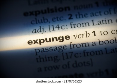 expunge word in a dictionary. expunge concept, definition. - Shutterstock ID 2170766523