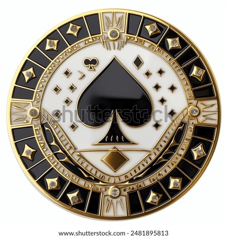 An exquisite collectible poker chip