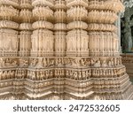 Exquisite stone carvings of a Hindu temple