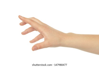 Female Caucasian Hands Isolated White Background Stock Photo (Edit Now ...