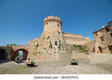 exterior of Acquaviva Picena medieval village in Ascoli Piceno - Italy