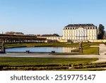 Exterior of the Augustusburg palace in Bruhl, North Rhine-Westphalia, Germany, Europe