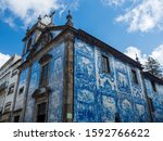 Exterior of Capela de Santa Catarina(Santo Ildefonso) in Porto, Portugal.