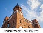 Exterior of the Castell dels tres dragons, it was built in 1887. Ciutadella Park, Barcelona, Spain