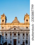 Exterior of the Church of St. Cajetan in Old Goa, Goa Velha, Goa, India, Asia