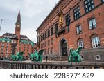 The exterior of City Hall of Copenhagen, Denmark