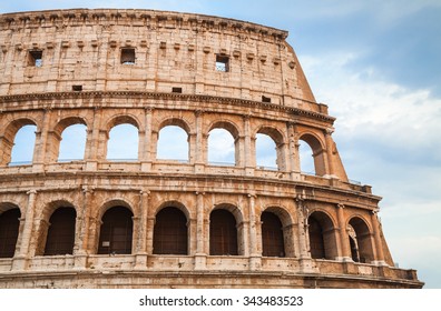 Facade Ancient Roman Amphitheatre Coliseum Rome Stock Photo (Edit Now ...