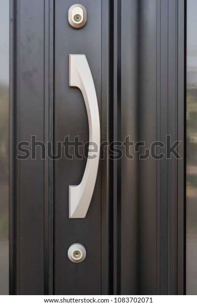 Exterior Door Handle Security Lock On Stock Photo Edit Now
