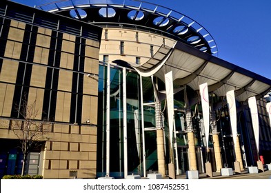 Exterior Of The Edinburgh International Conference Centre, EICC, The Exchange, Edinburgh Scotland. UK. May 2018