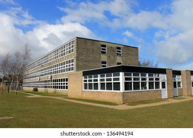 Exterior Of English Secondary School Building, Scarborough.