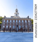 The exterior of Independence Hall in Philadelphia, Pennsylvania