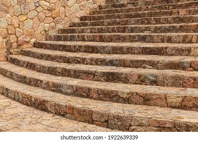 Exterior Light Brown Sandstone Stairs Pattern And Background