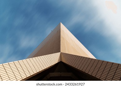 Exterior of modern building. Architecture abstract background