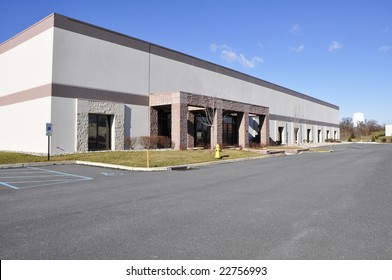 exterior of a modern industrial building