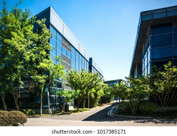 Exterior Of A Modern Small Office Building