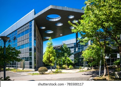 Exterior Of A Modern Small Office Building