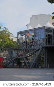 An Exterior Of A Modern Tex Mex Restaurant In Gdynia (Poland) - 07 13 2022