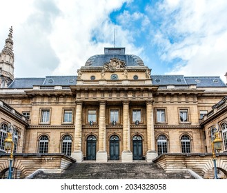 Exterior Of The Palace Of Justice, Ile De La Cite In Paris, France, Europe 