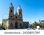 Exterior of the Parroquia de San Miguel Arcangel, historic church in Parana, Entre Rios, Argentina, South America