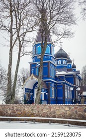 Exterior of Protection of the Mother of God Orthodox church in Puchly village, Podlasie region, Poland