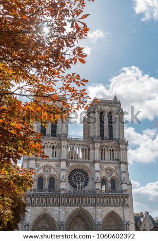 Notre Dame Kathedrale im Herbst