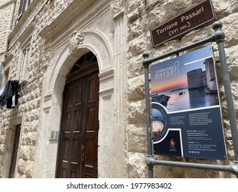 Exterior Of The Torrione Passeri In Molfetta, Puglia, Italy - 22.05.2021